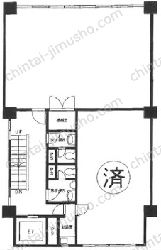 宝国ビル4階の間取図