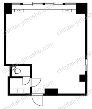 日東ビル7階の間取図