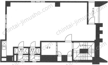 THAビル9階の間取図
