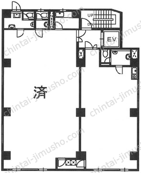 長谷川ビル6Fの間取図