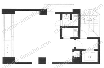 山梨ビル2階の間取図