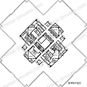 ゲートシティ大崎16階の間取図