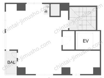 ハトヤビル4階の間取図