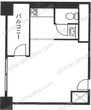 ルックハイツ新宿3階の間取図