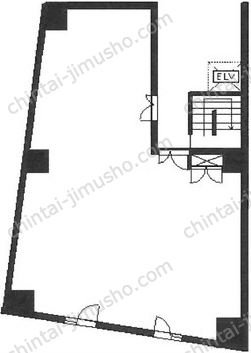 越一ビル9階の間取図