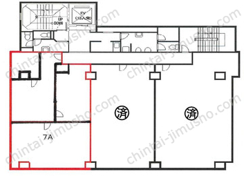 セキサクビル7階の間取図