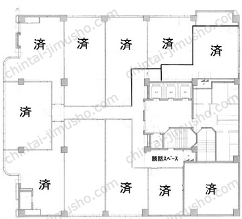 パレアナビル8階の間取図