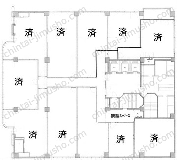 パレアナビル8階の間取図