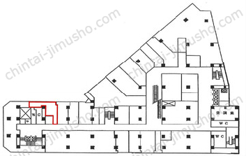 新橋駅前ビル1号館／THE POINT 新橋の間取図