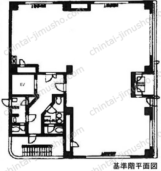 横浜塩業ビル2階の間取図