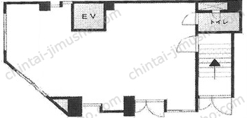 東京フジビル1階の間取図