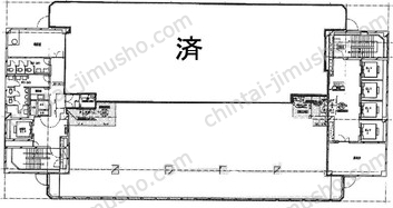日土地内幸町ビルの間取図