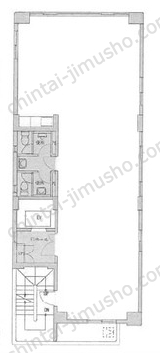 新大友ビル5階の間取図