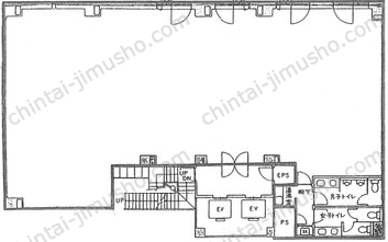 芝公園リッジビル2階の間取図