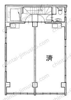 紺屋ビル5階の間取図