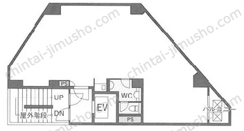 DeLCCS新宿御苑4階の間取図