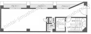 Uビル1階の間取図