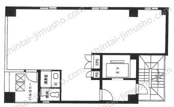 越後屋ビル5階の間取図