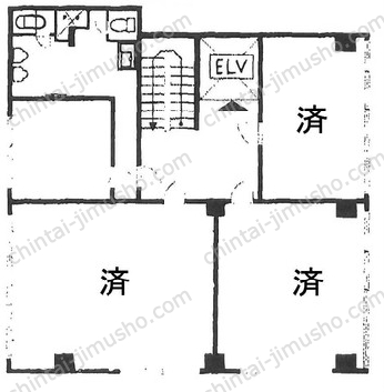 土屋ビル4階の間取図