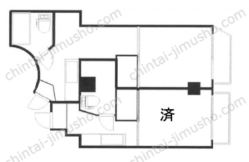 八大ビル4Fの間取図