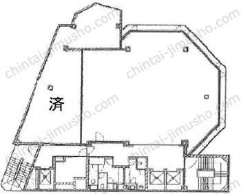 安与ビルの間取図