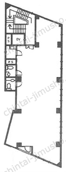 新宿第五葉山ビル／METSオフィス新宿3丁目の間取図