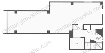 レインボービル2階の間取図