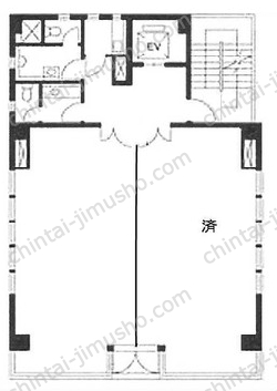 志村ビル4階の間取図