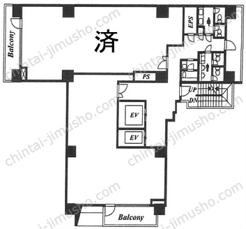 Axior MITA（アクシオール三田）4階の間取図