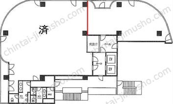 アコード新宿ビル7階の間取図