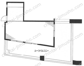 第7スカイビル5階の間取図