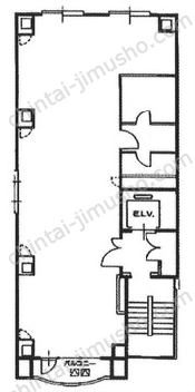 パインランドビル5階の間取図