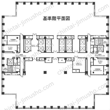 聖路加タワー34Fの間取図
