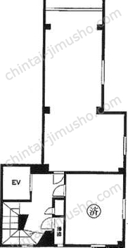 レインボービル6階の間取図