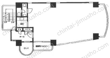 シガラキビル6階の間取図