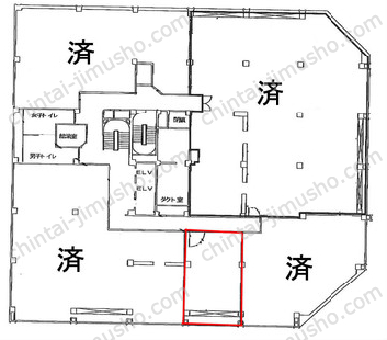 朝日ビルヂングの間取図