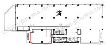 虎ノ門40MTビルの間取図