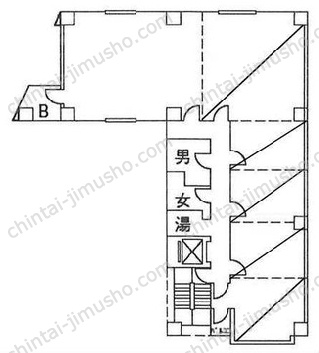山萬ビルの間取図
