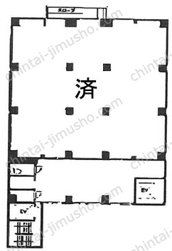 大東芝浦ビル2階の間取図