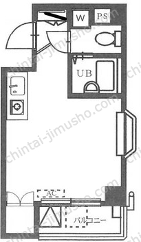 M2KステージⅢ4階の間取図