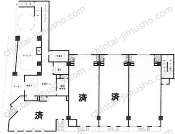 ロイヤルコート目黒ビル1階の間取図