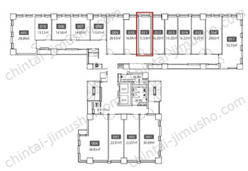 THE HUB 銀座 OCT3階の間取図