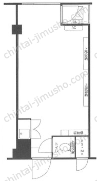 渋谷道玄坂プラザ仁科屋ビルの間取図