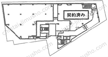 いちご神宮前ビル1階の間取図