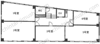 ユニオン小石川第1ビル3階の間取図