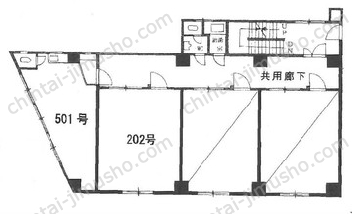 三河屋マンションの間取図