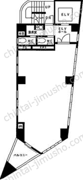Eビル5階の間取図