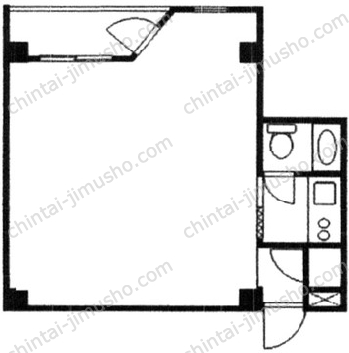 ユタカ産業ビル3階の間取図
