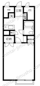 第18通南ビル5階の間取図
