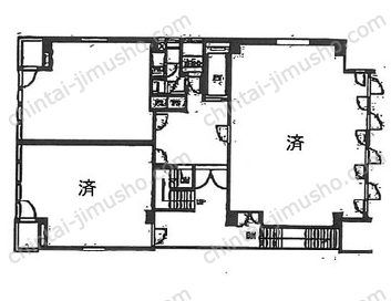 サニービル4階の間取図